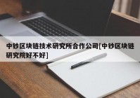 中钞区块链技术研究所合作公司[中钞区块链研究院好不好]